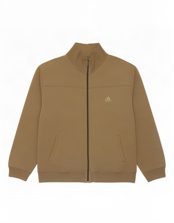 Giacca da ginnastica da uomo Adidas Large in cotone kaki
