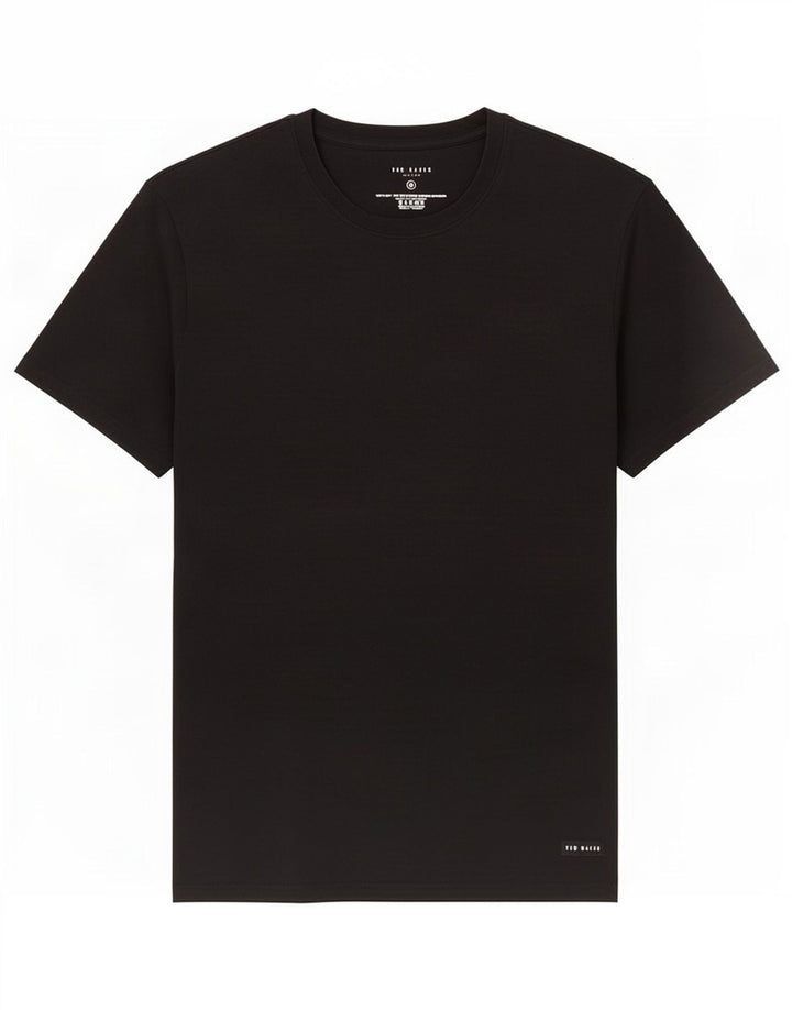T-shirt da uomo Ted Baker Top in cotone nero medio