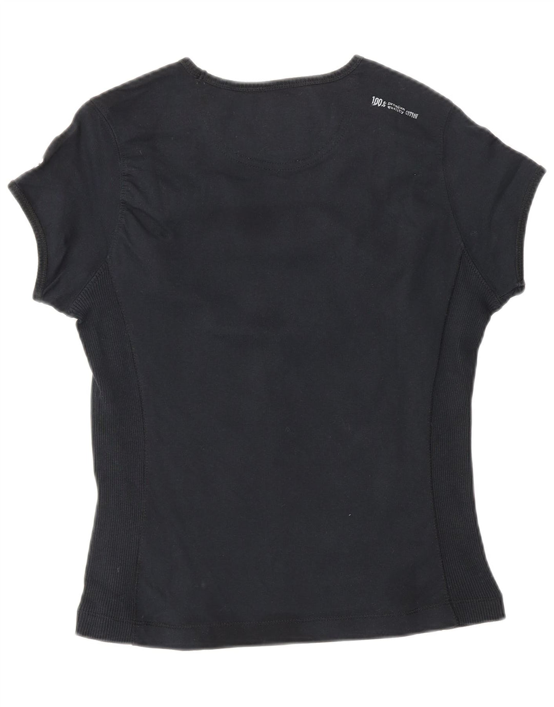 T-shirt CHAMPION da donna Heritage Classics UK 12 cotone nero medio