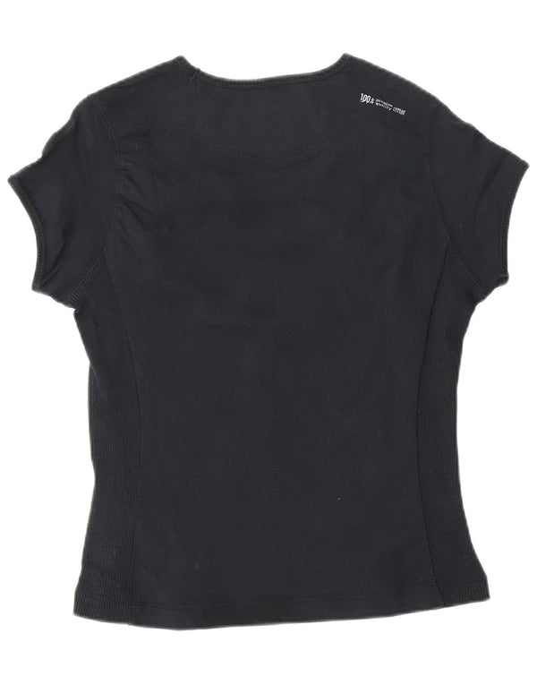 T-shirt CHAMPION da donna Heritage Classics UK 12 cotone nero medio