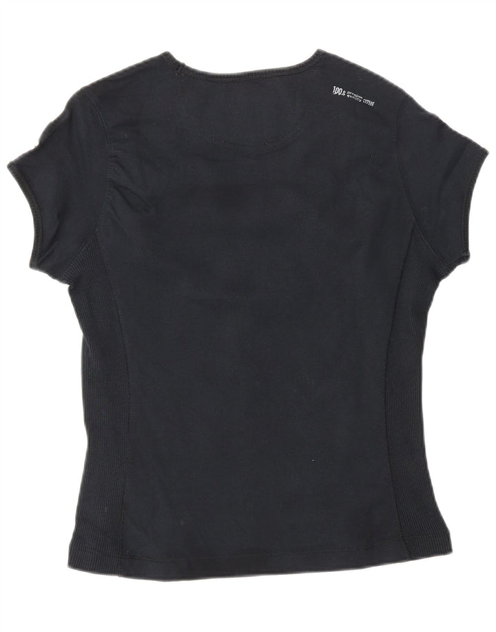 T-shirt CHAMPION da donna Heritage Classics UK 12 cotone nero medio