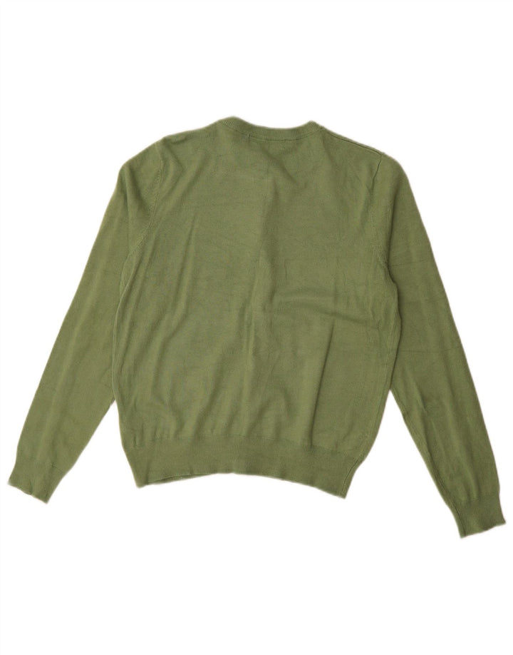 Maglione cardigan da donna Marks & Spencer UK 12 Viscosa verde medio