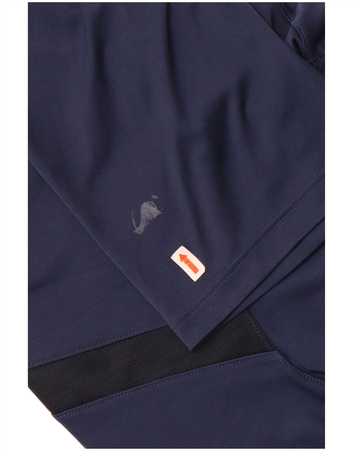 T-shirt Nike Dri Fit da uomo, taglia grande, in poliestere blu navy