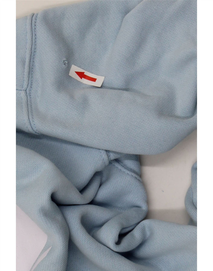 Felpa oversize con grafica da donna Adidas UK 8 piccola in cotone blu