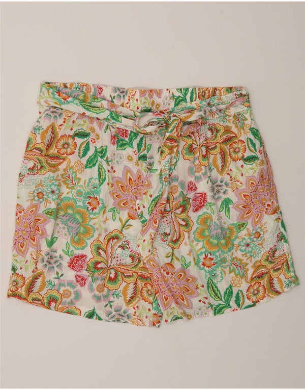 Pantaloncini casual da donna Fat Face UK 16 Large W34 Floreale multicolore