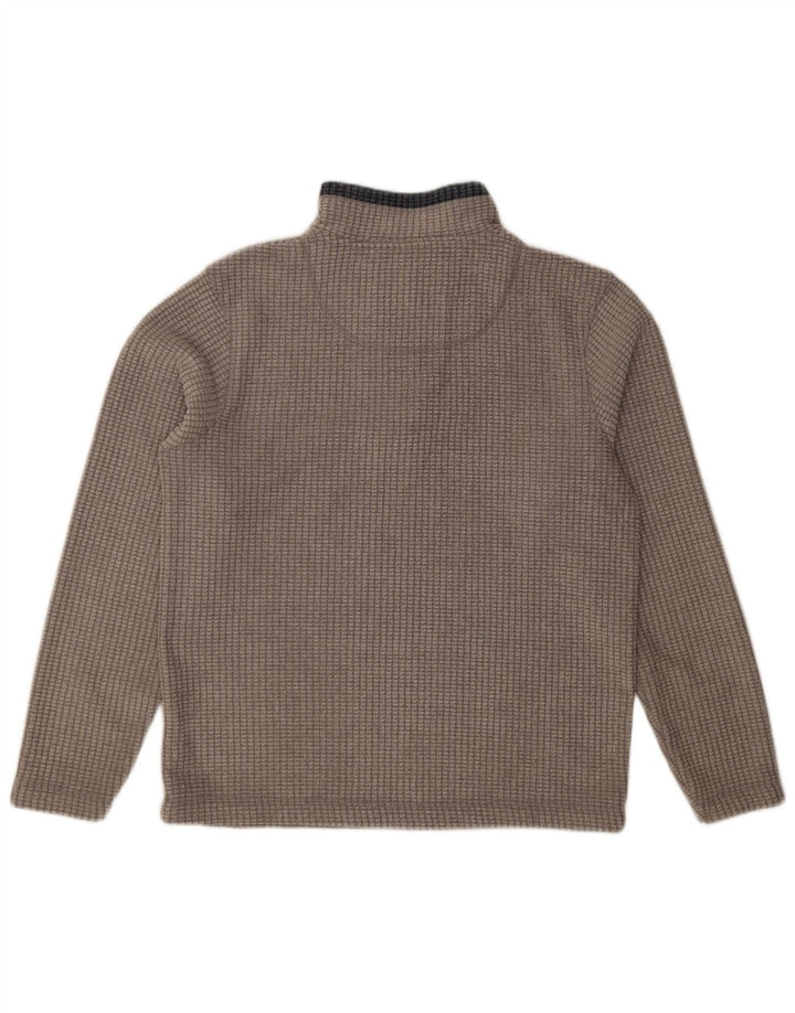 Maglione in pile da uomo con collo con zip Weird Fish Poliestere grigio medio