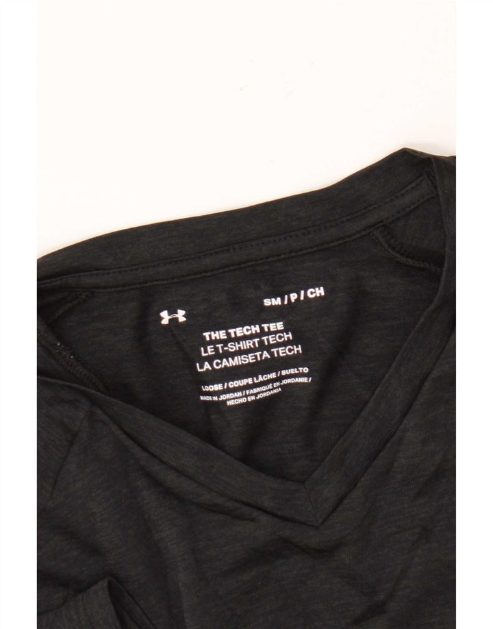 Maglietta da uomo Under Armour Top piccola nera chiazzata