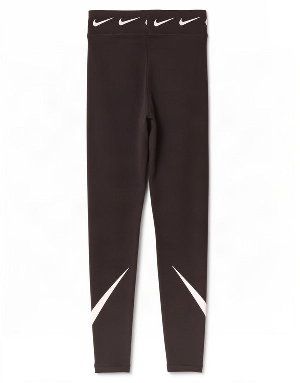 Leggings grafici da donna Nike UK 4 XS cotone nero