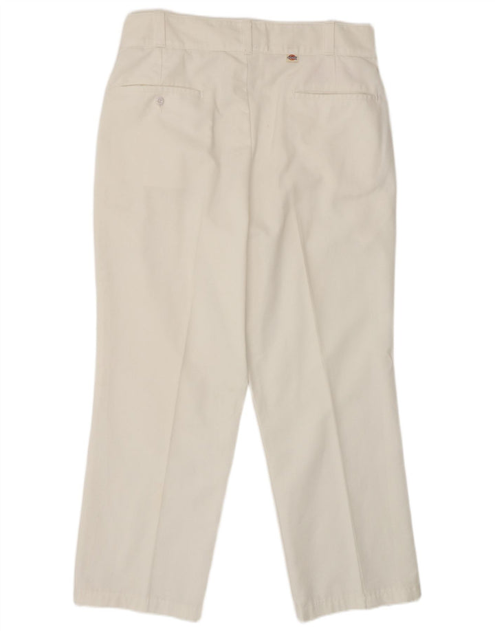Pantaloni chino dritti da uomo Dickies W34 L28 poliestere bianco
