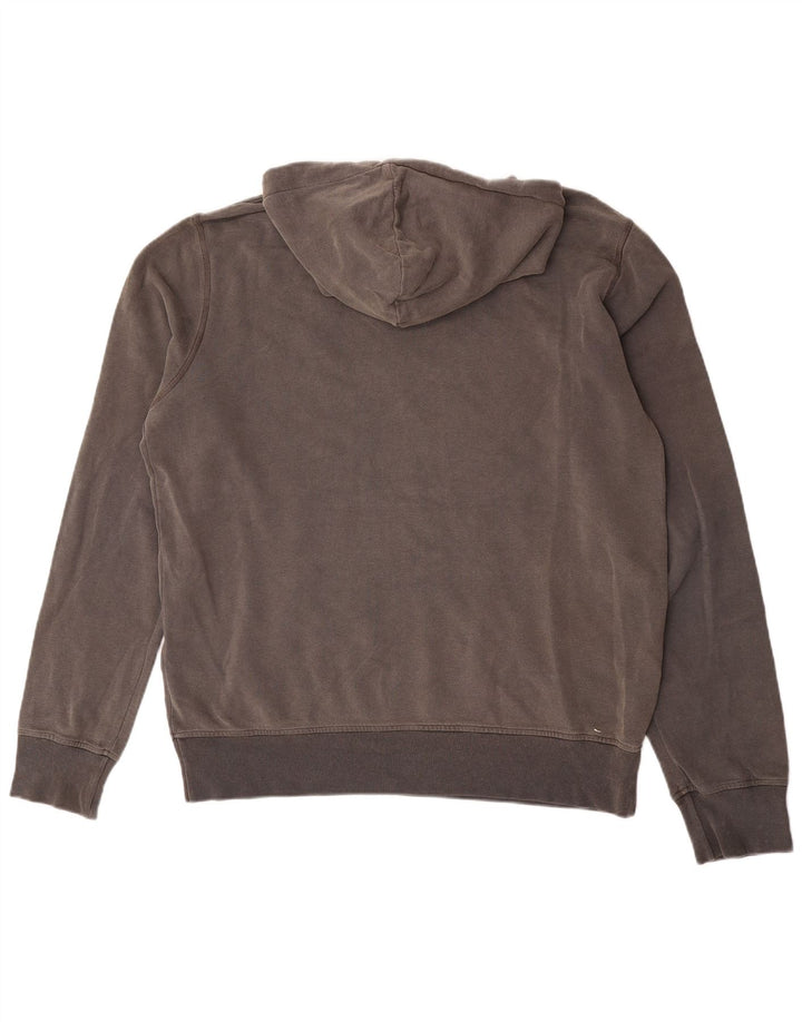 Felpa con cappuccio grafica da uomo Converse grande in cotone grigio