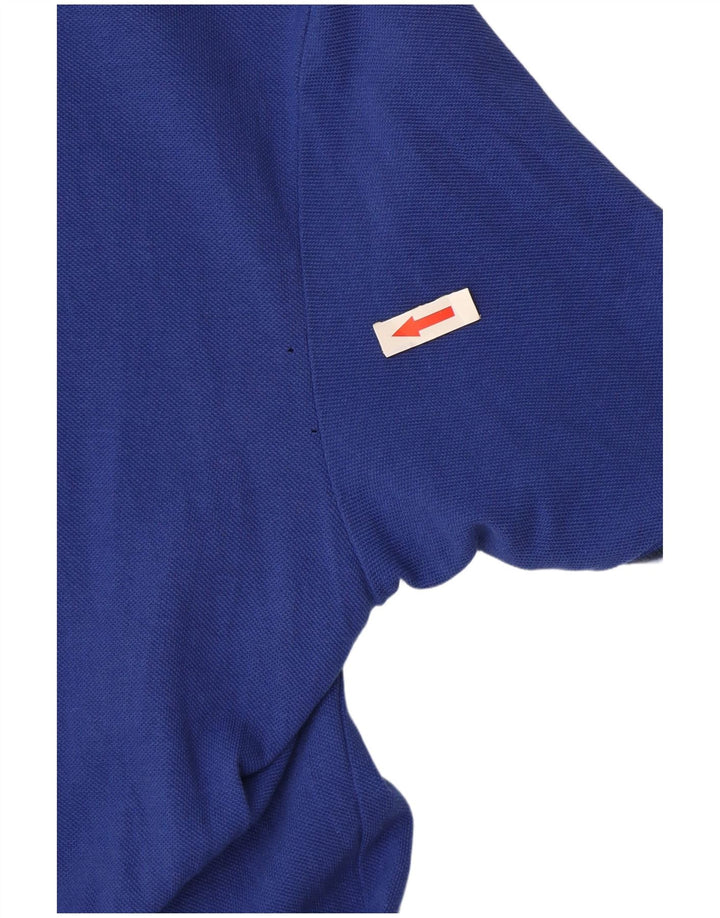 Polo da uomo Champion in cotone blu medio