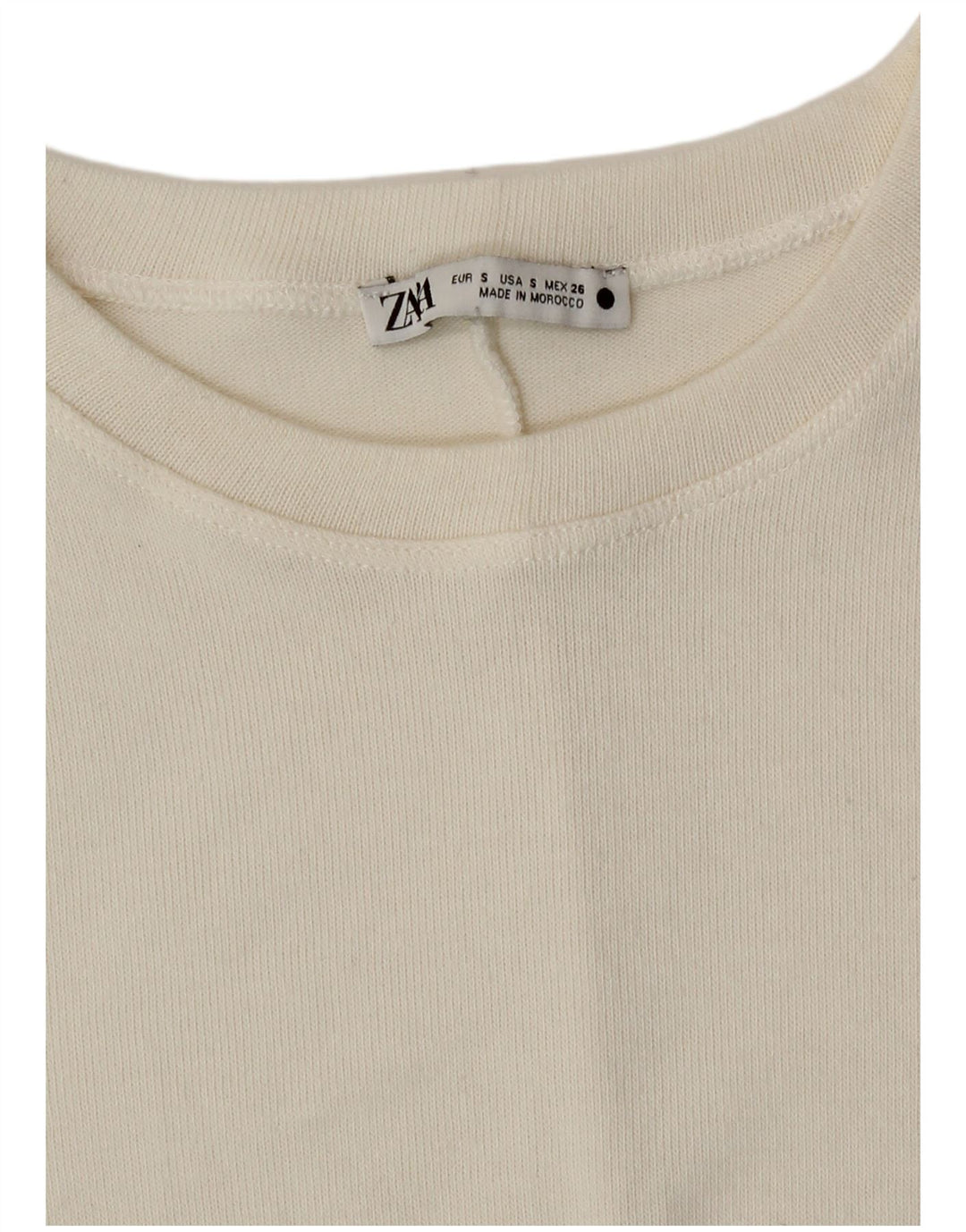 Abito maxi maglione Zara da donna UK 10 piccolo bianco