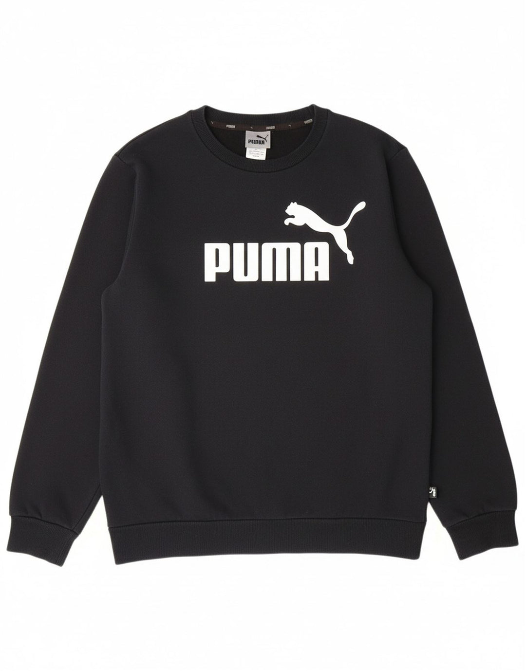 PUMA Mens Graphic Sweatshirt Jumper Medium Black Cotton