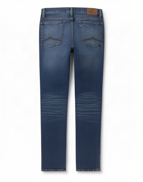 Polo Assn. Jeans slim invecchiati da uomo W34 L32 in cotone blu