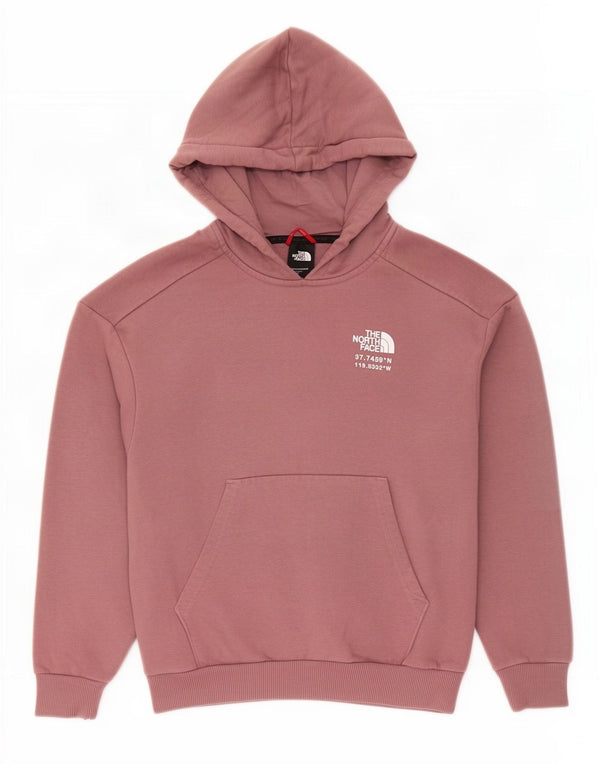 Felpa con cappuccio oversize con grafica da donna The North Face UK 10 Small Rosa