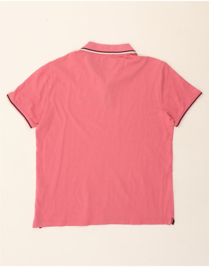 Polo da uomo Champion grande in cotone rosa