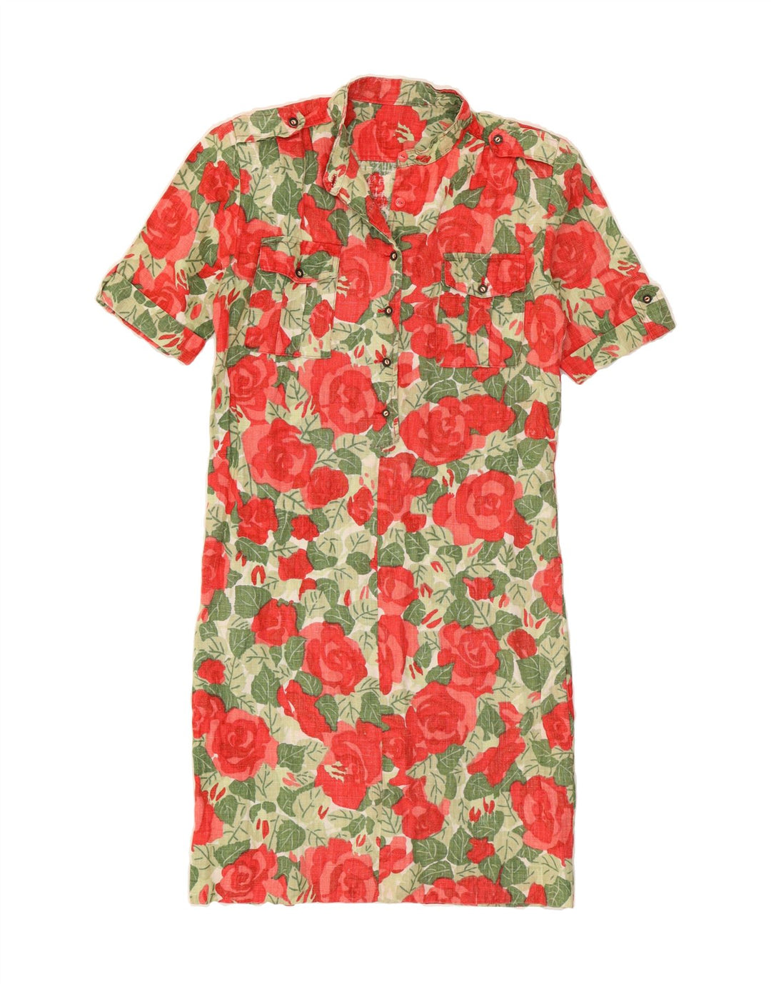 VINTAGE Womens Sheath Dress UK 12 Medium Multicoloured Floral Vintage Vintage and Second-Hand Vintage from Messina Hembry 