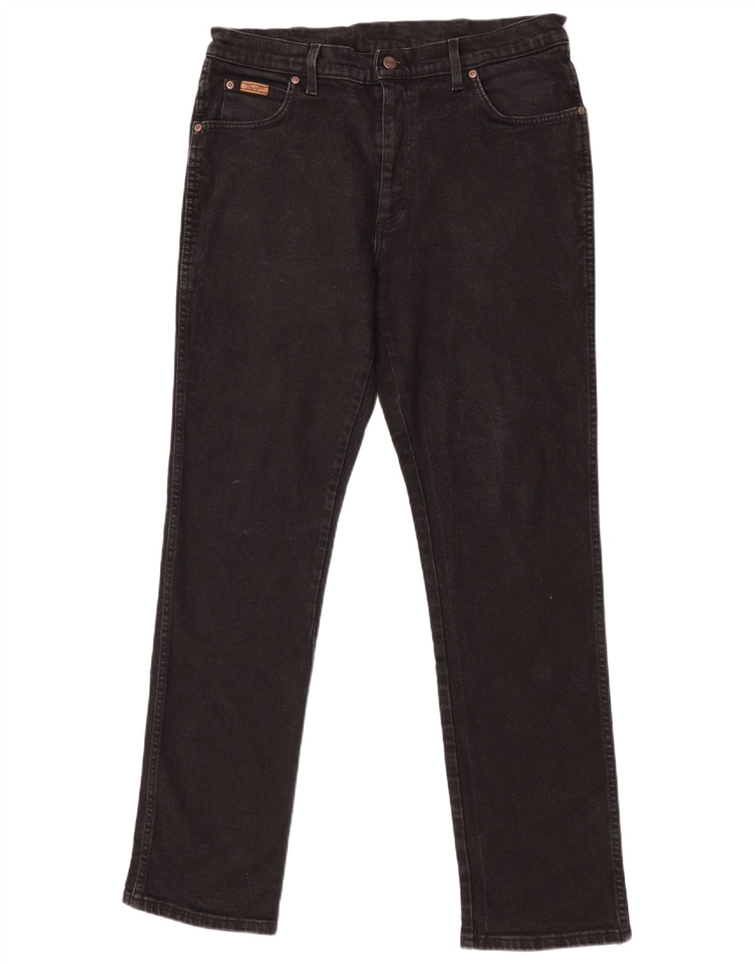Jeans dritti da uomo Wrangler Texas W36 L34 cotone nero
