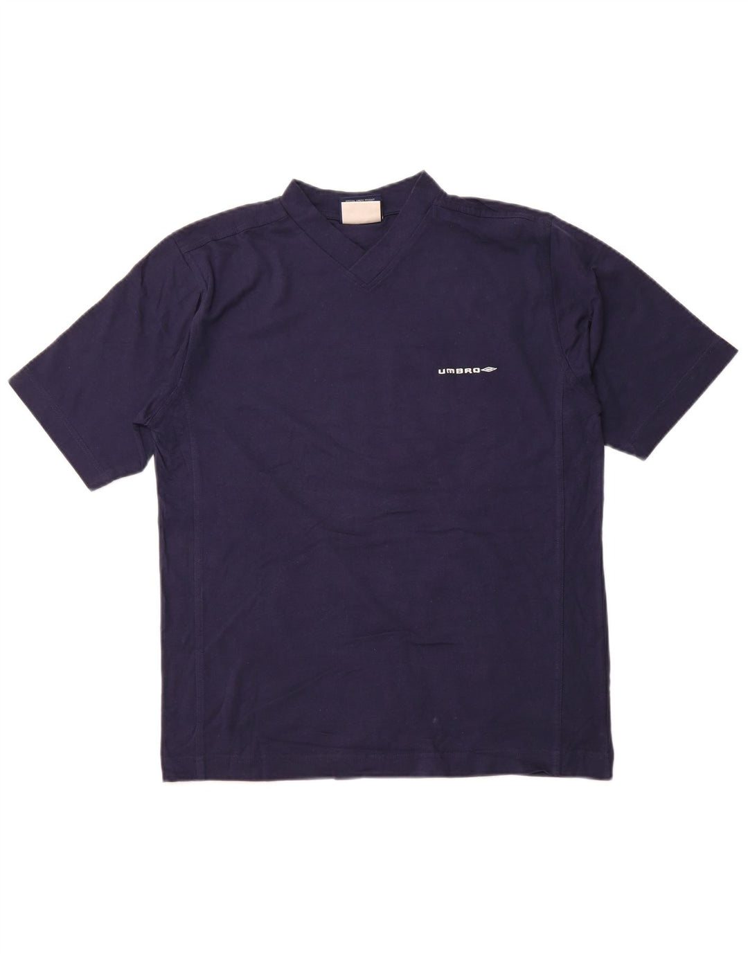 T-shirt da uomo UMBRO Top medio in cotone blu navy sportivo