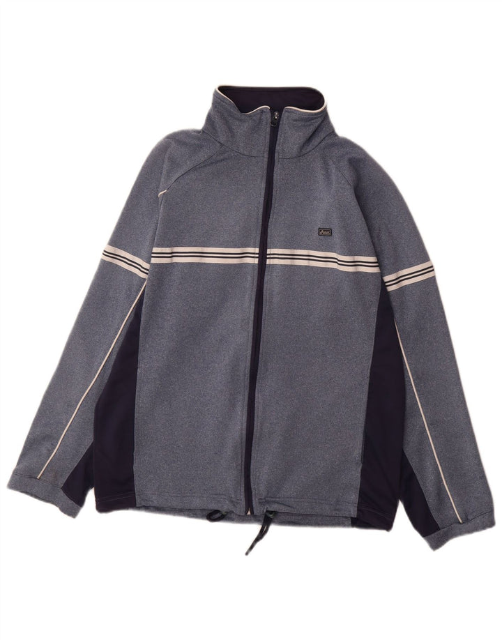 Giacca da ginnastica da uomo Asics, colore blu medio