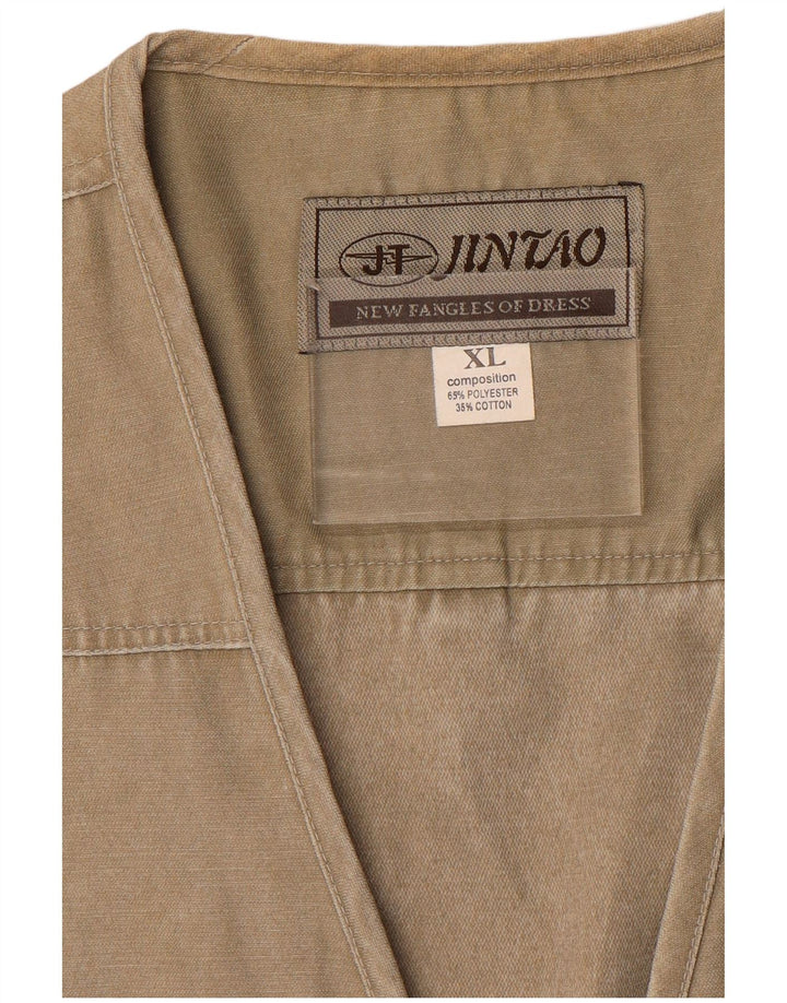 Gilet pratico da uomo Jintao UK 42 XL Poliestere kaki