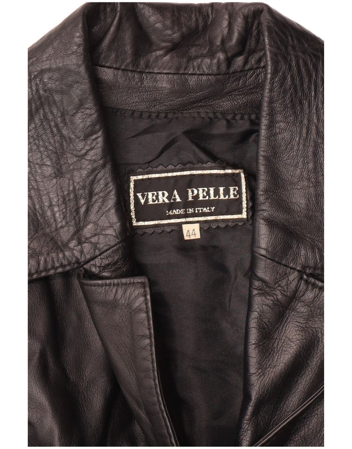 Gilet in Pelle Donna VINTAGE IT 44 Medio Pelle Nera