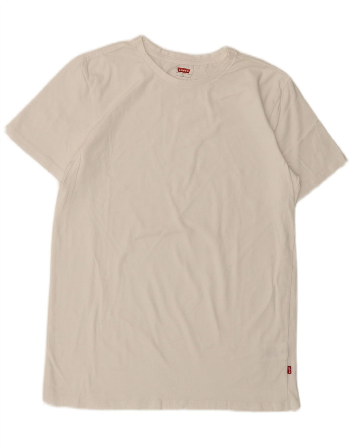 T-shirt da uomo Levi's Top Large in cotone bianco