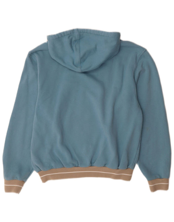 Felpa con cappuccio e zip da donna Nike UK 8/10 Small Blue Cotton Sports