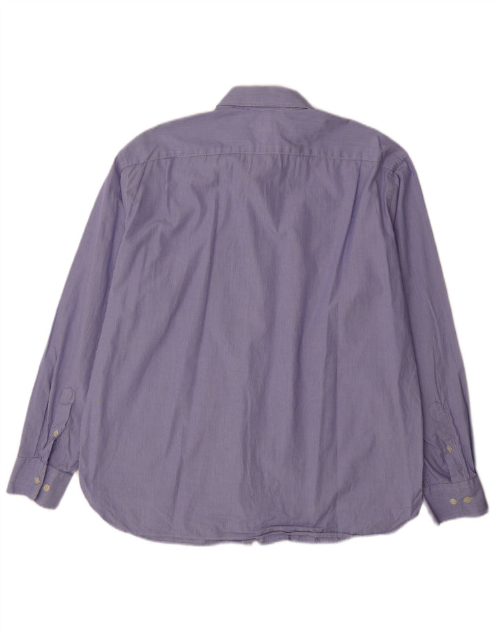 Camicia da uomo J. CREW taglia 16 1/2 grande cotone gessato blu