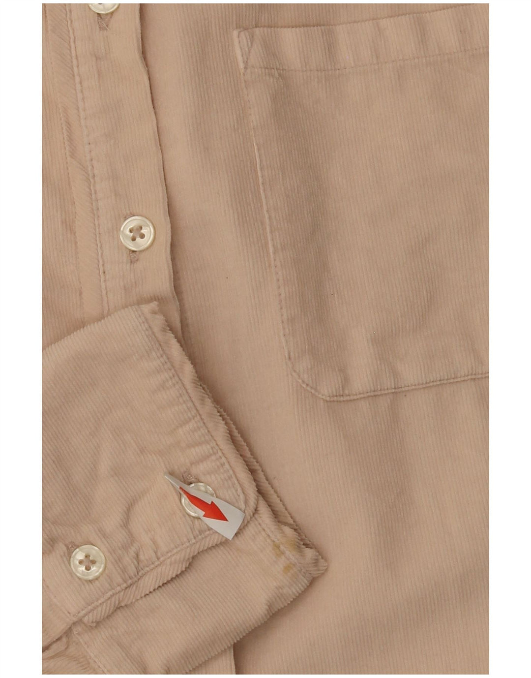 Camicia in velluto a coste da donna Fat Face UK 12 Cotone beige medio