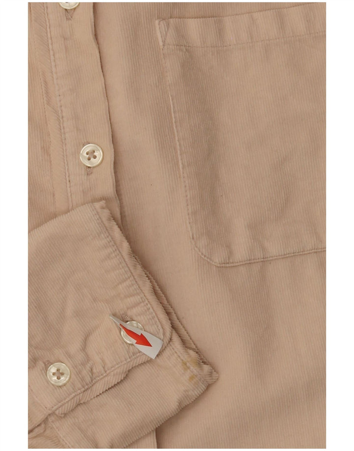 Camicia in velluto a coste da donna Fat Face UK 12 Cotone beige medio
