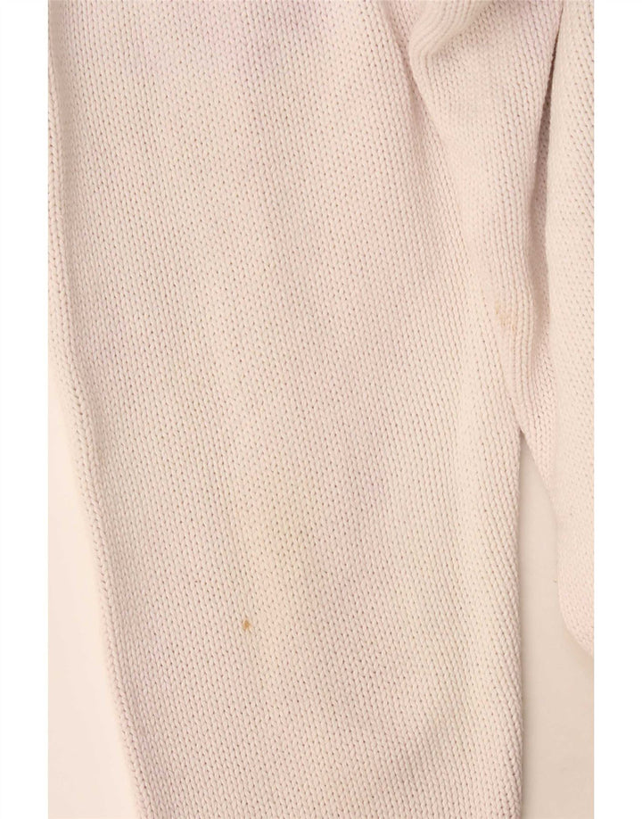 Maglione Zara da uomo con collo a scialle medio bianco sporco