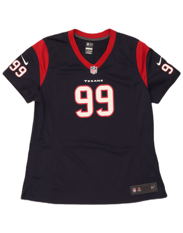 T-shirt grafica da uomo Nike Houston Texans Top XL poliestere blu navy