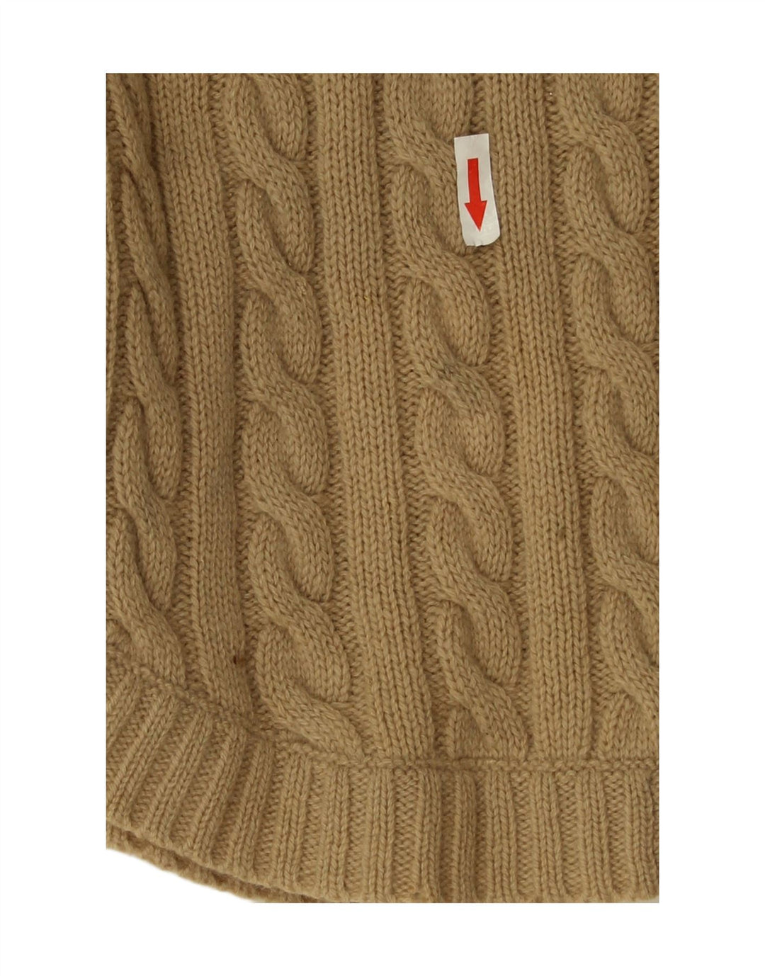 Maglione poncho da donna Blarney UK 14 Lana d'agnello beige medio