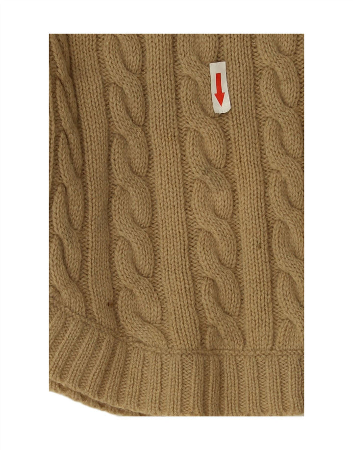 Maglione poncho da donna Blarney UK 14 Lana d'agnello beige medio