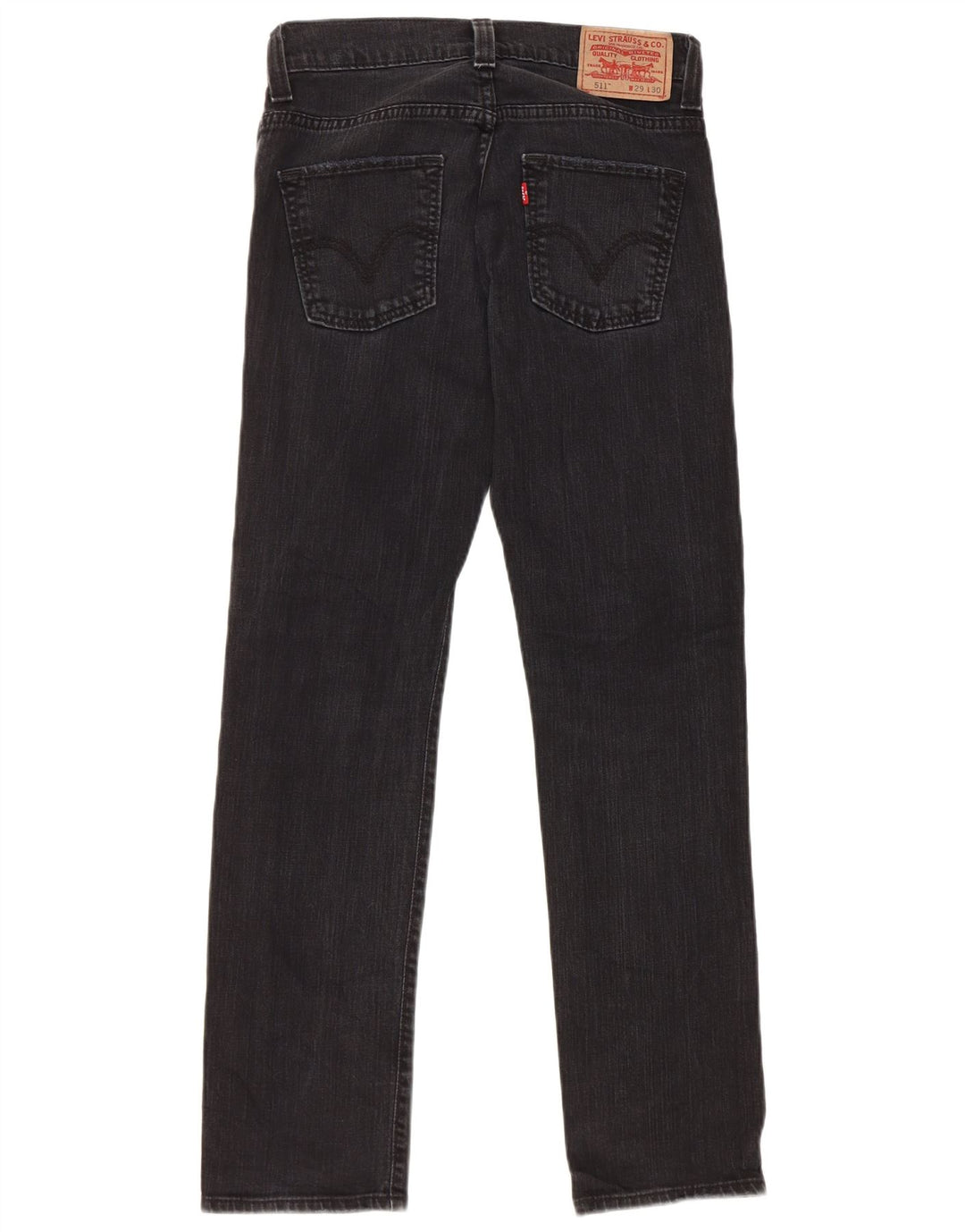Levi's Uomo 511 Jeans Skinny W29 L30 Cotone Nero