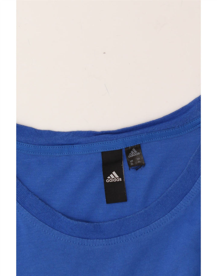 ADIDAS Mens Graphic T-Shirt Top XL Blue Vintage Adidas and Second-Hand Adidas from Messina Hembry 