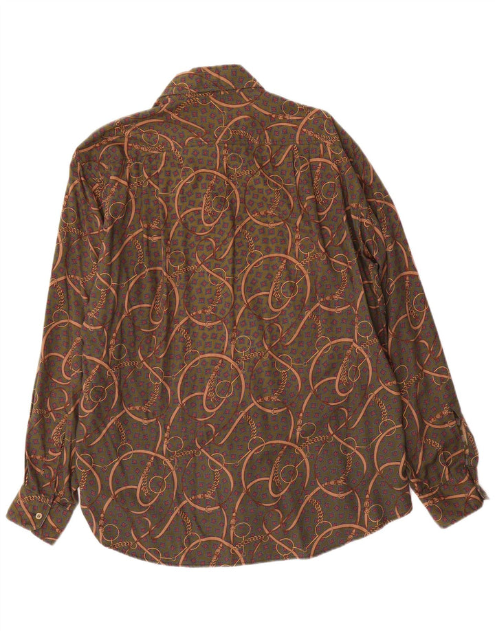 Camicia da uomo con motivo astratto Pizzarotti XL verde
