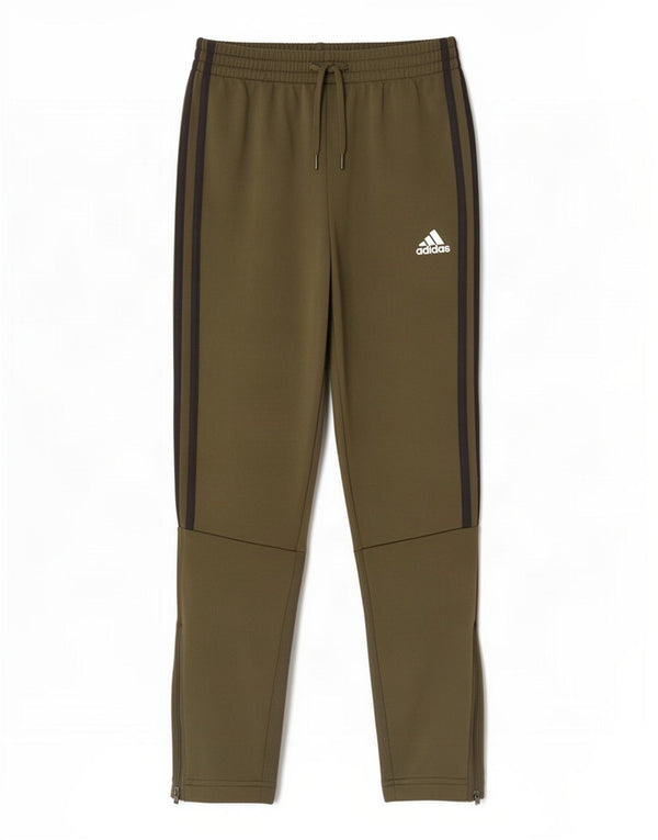 Pantaloni della tuta da ragazzo Adidas 11-12 anni in poliestere kaki