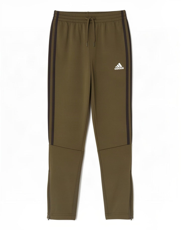 Pantaloni della tuta da ragazzo Adidas 11-12 anni in poliestere kaki