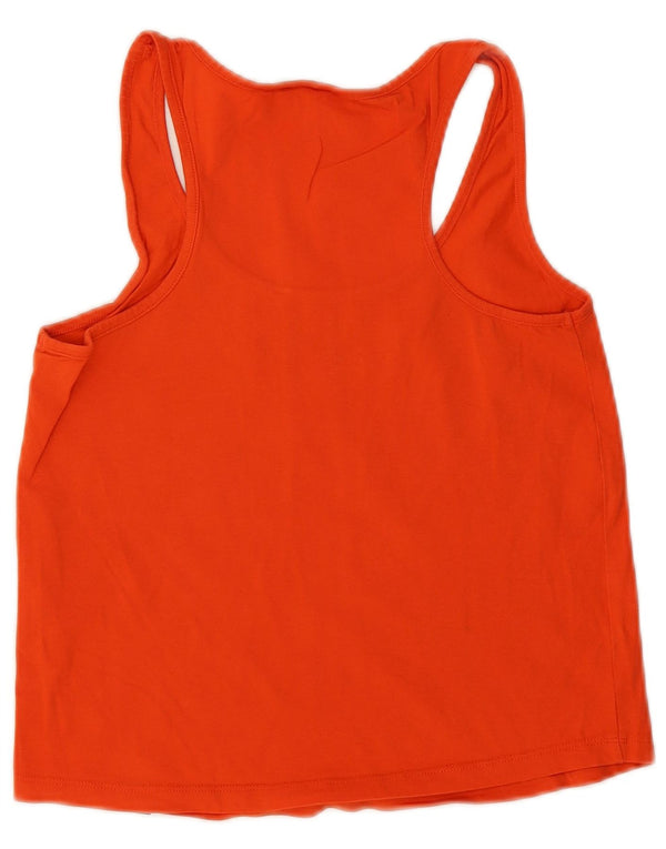 Canottiera grafica da donna Ellesse UK 6 XS arancione cotone