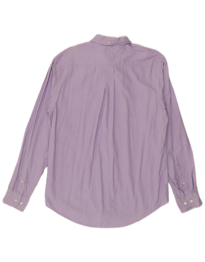 Camicia da uomo Classic Fit Tommy Hilfiger in cotone viola medio