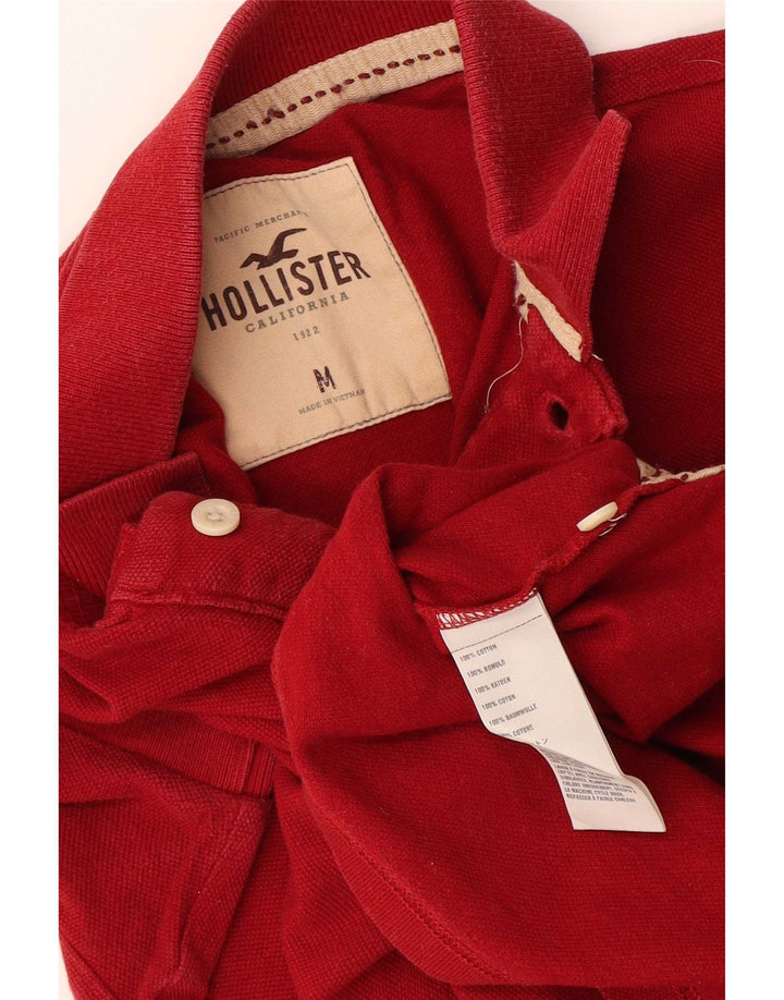 Polo grafica da uomo Hollister in cotone rosso medio