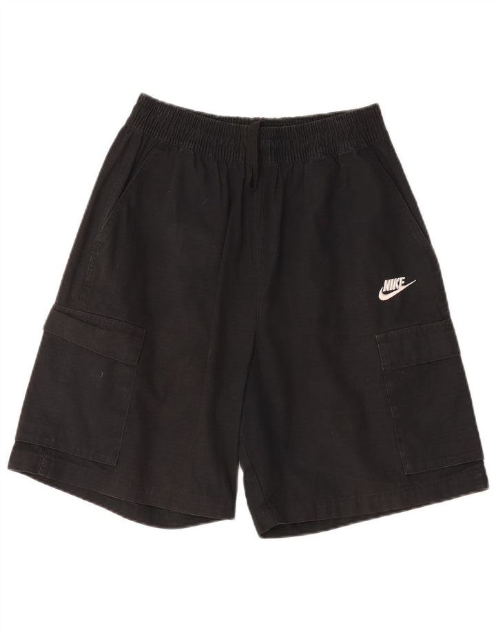 Pantaloncini cargo Nike da uomo piccoli W27 in cotone nero