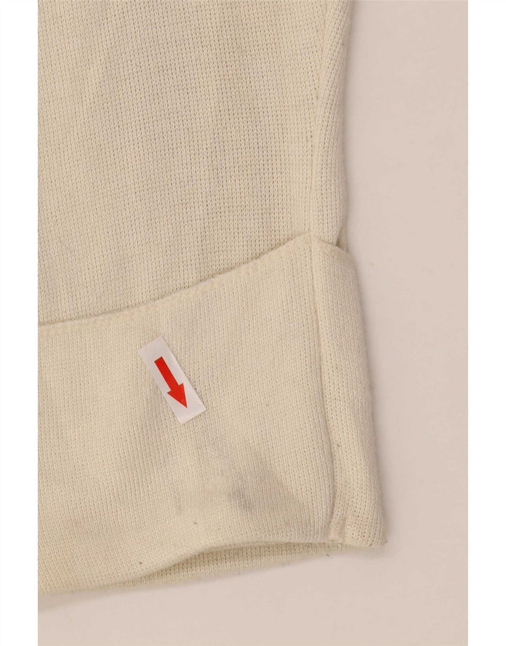 Top corto oversize da donna Zara a maniche lunghe UK 10 piccolo in viscosa bianca