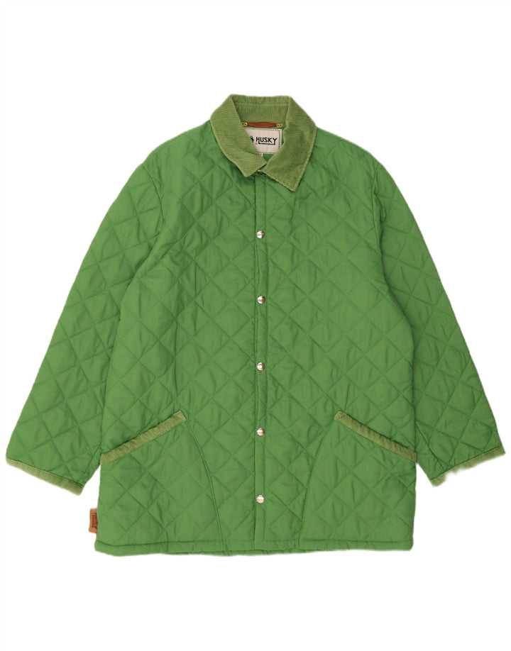 Giacca trapuntata da uomo Husky UK 44 2XL Verde poliammide
