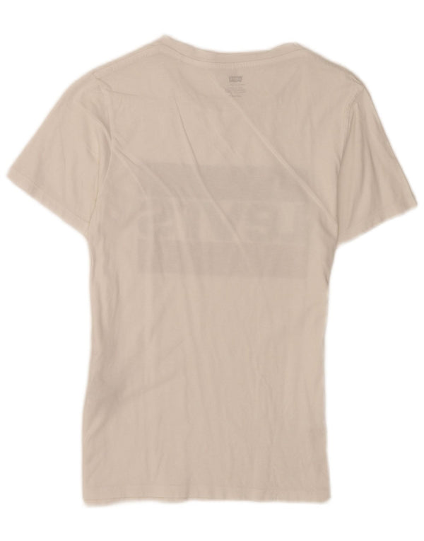 T-shirt grafica regolare a maniche corte da donna Levi's UK 4 XS bianca