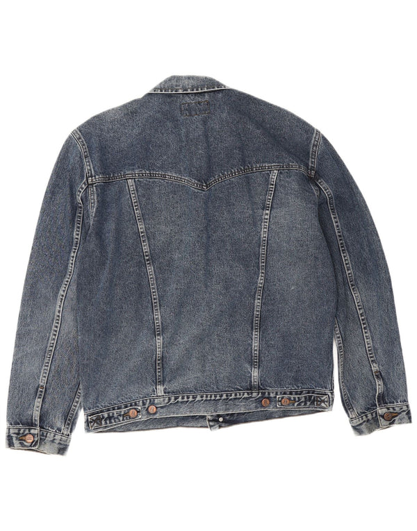 Giacca di jeans da uomo Wrangler UK 42 XL Cotone blu navy