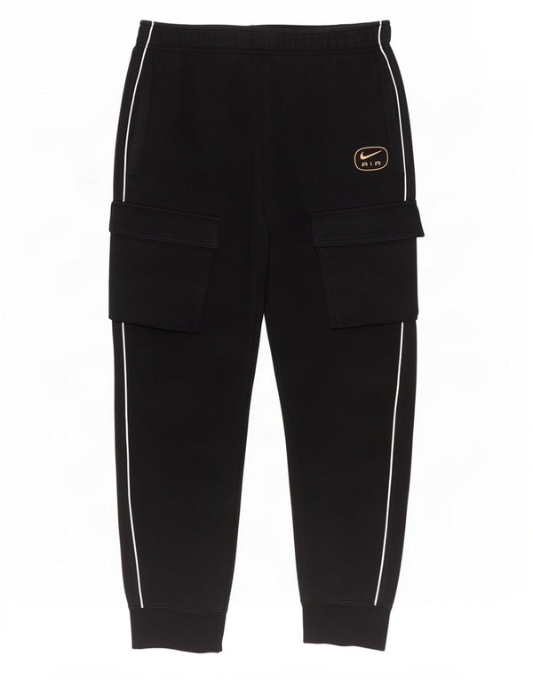 Pantaloni della tuta cargo Nike da uomo, pantaloni da jogging, cotone medio nero