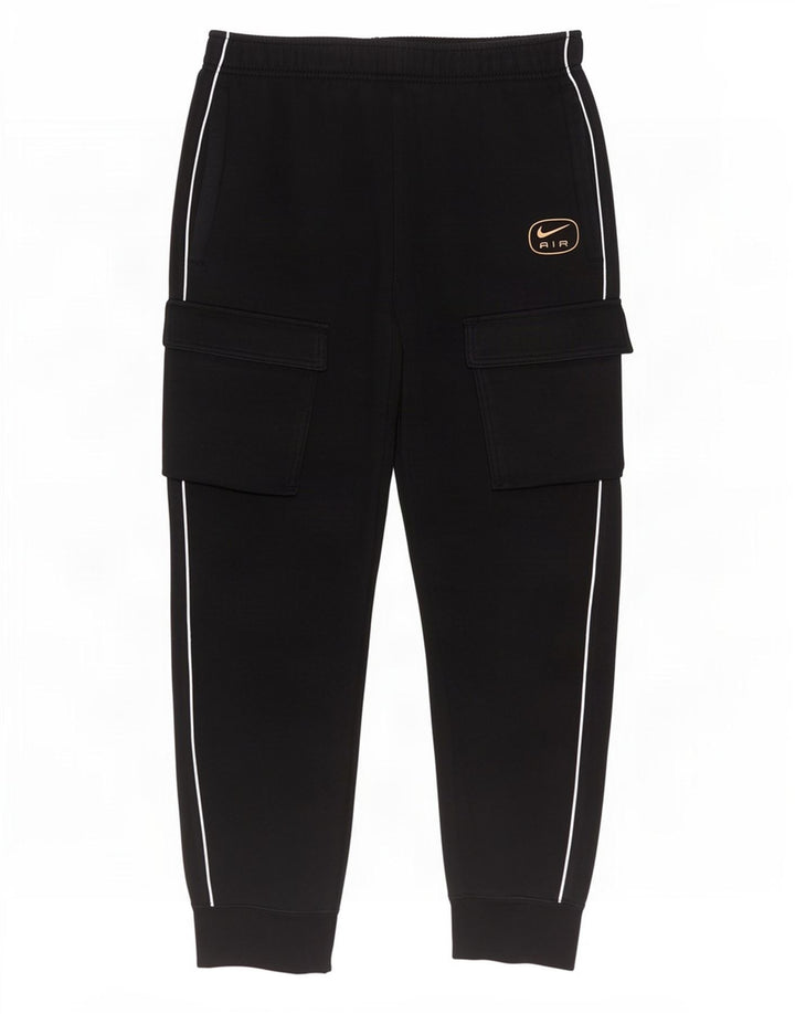 Pantaloni della tuta cargo Nike da uomo, pantaloni da jogging, cotone medio nero